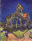 Auvers Canvas Paintings - Church of Auvers